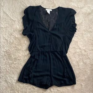 Flying Tomato Black Romper